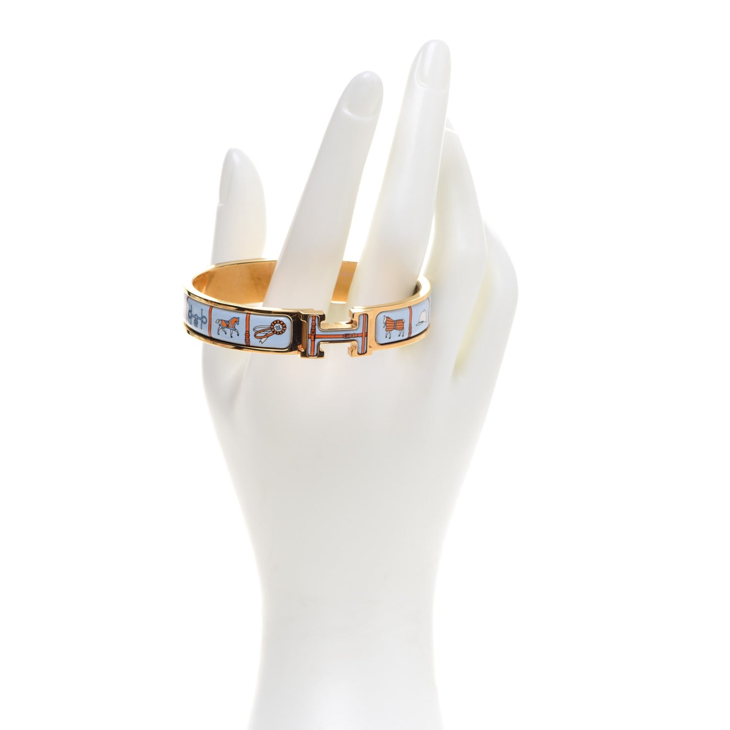 Enamel Printed Narrow Couvertures et Tenues de Jour GM Orange Blue