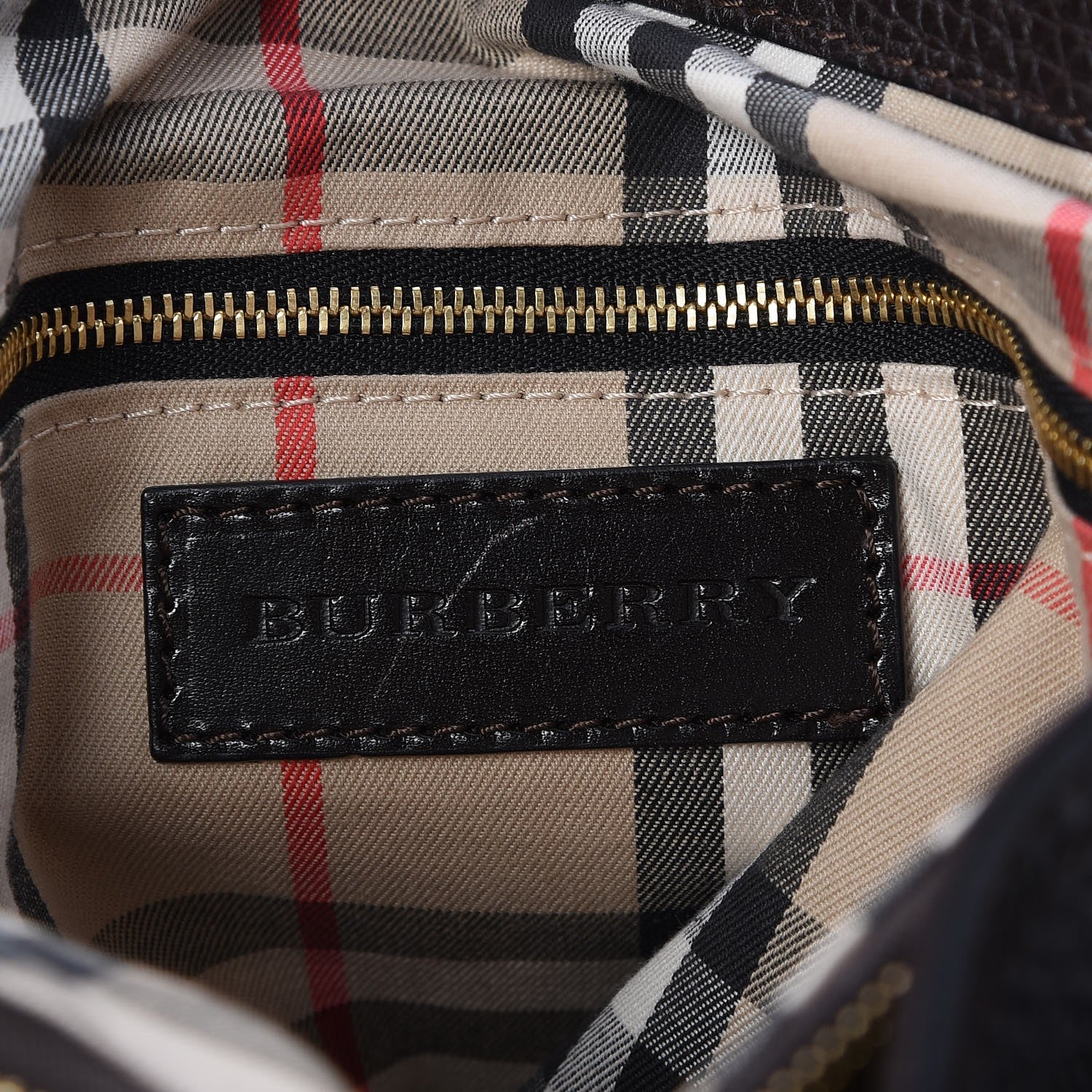 Burberry Grainy Calfskin Medium Golderton Tote Dark Chocolate 8 of 9