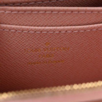 Louis Vuitton Damier Azur Zippy Coin Purse Rose Ballerine 6 of 8
