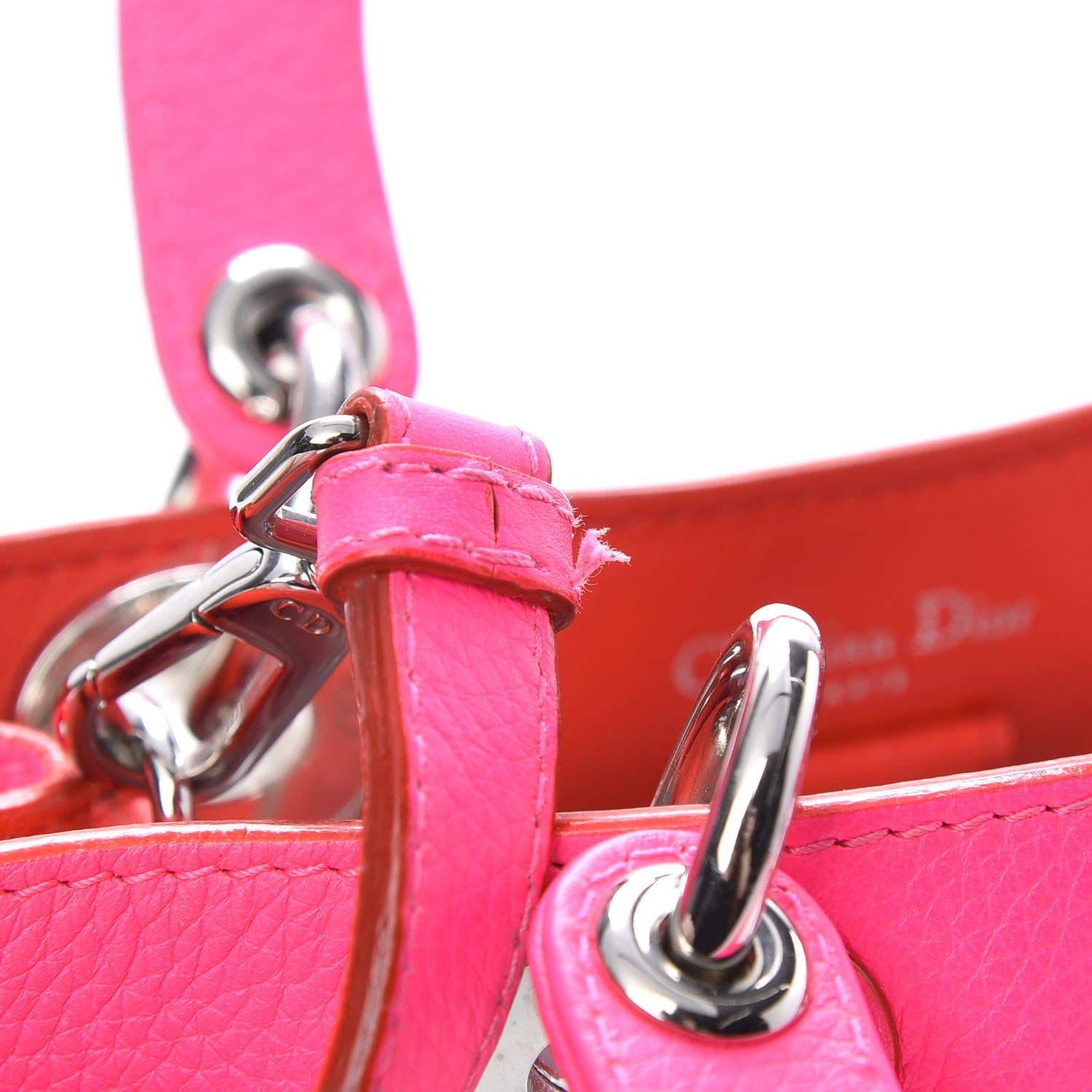 Christian Dior Calfskin Mini Diorissimo Tote Pink 14 of 14