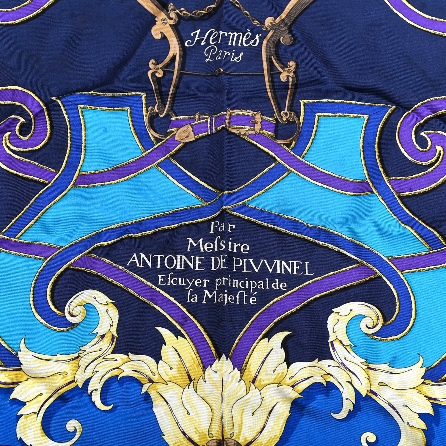 Hermes Silk L'Instruction Du Roy Scarf 90 2 of 9
