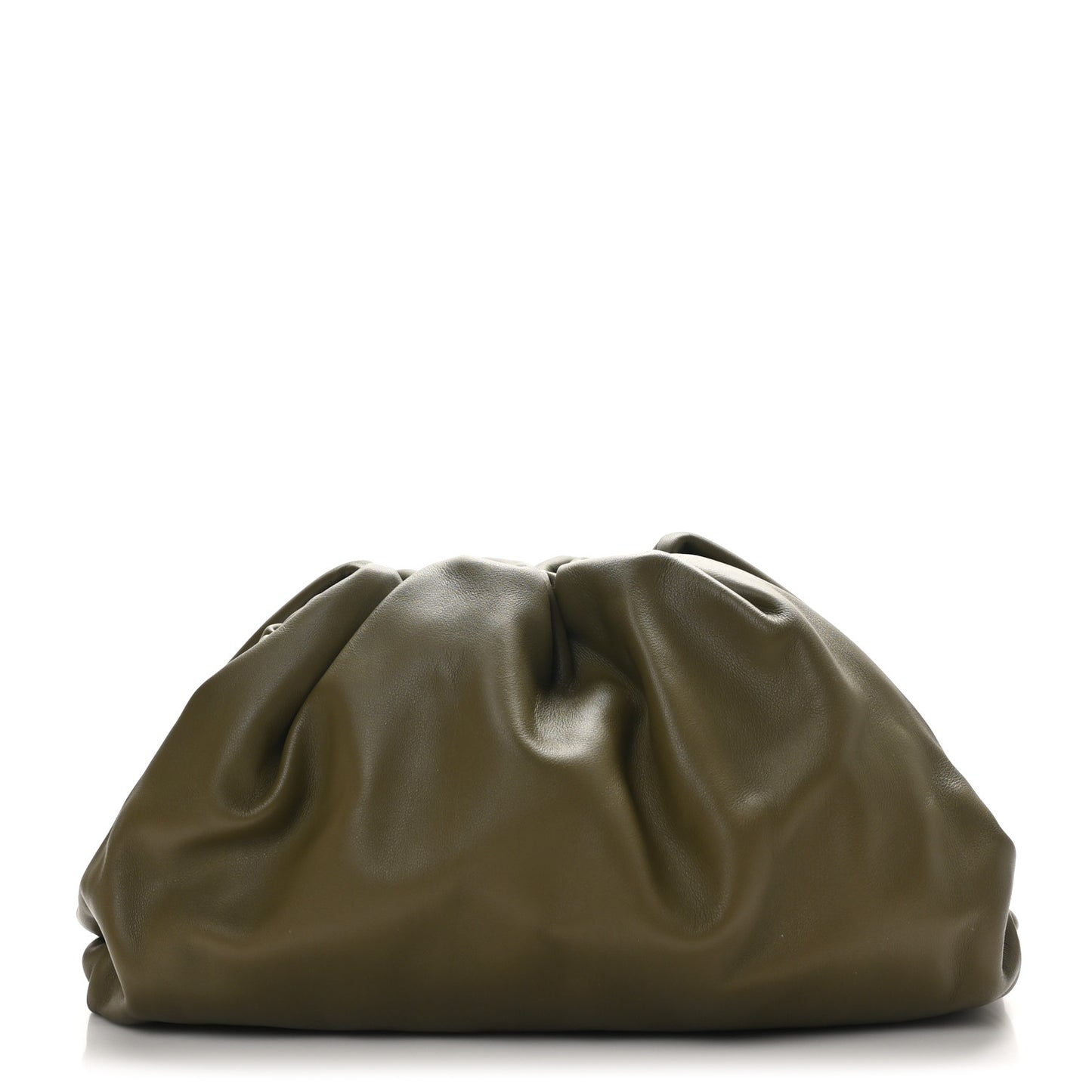 Smooth Butter Calf The Pouch Oversized Clutch Mud