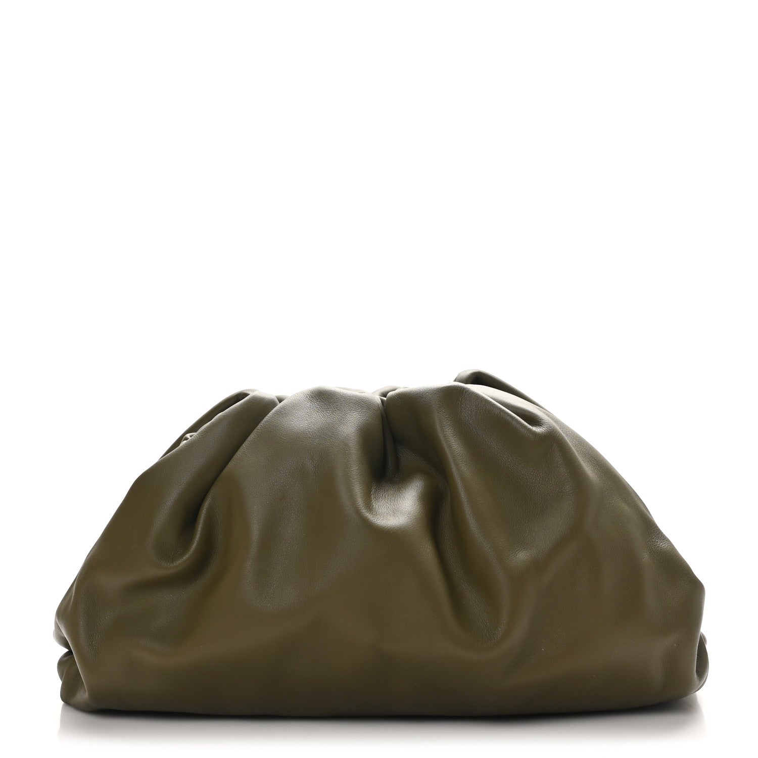 Bottega Veneta Smooth Butter Calf The Pouch Oversized Clutch Mud 1 of 8