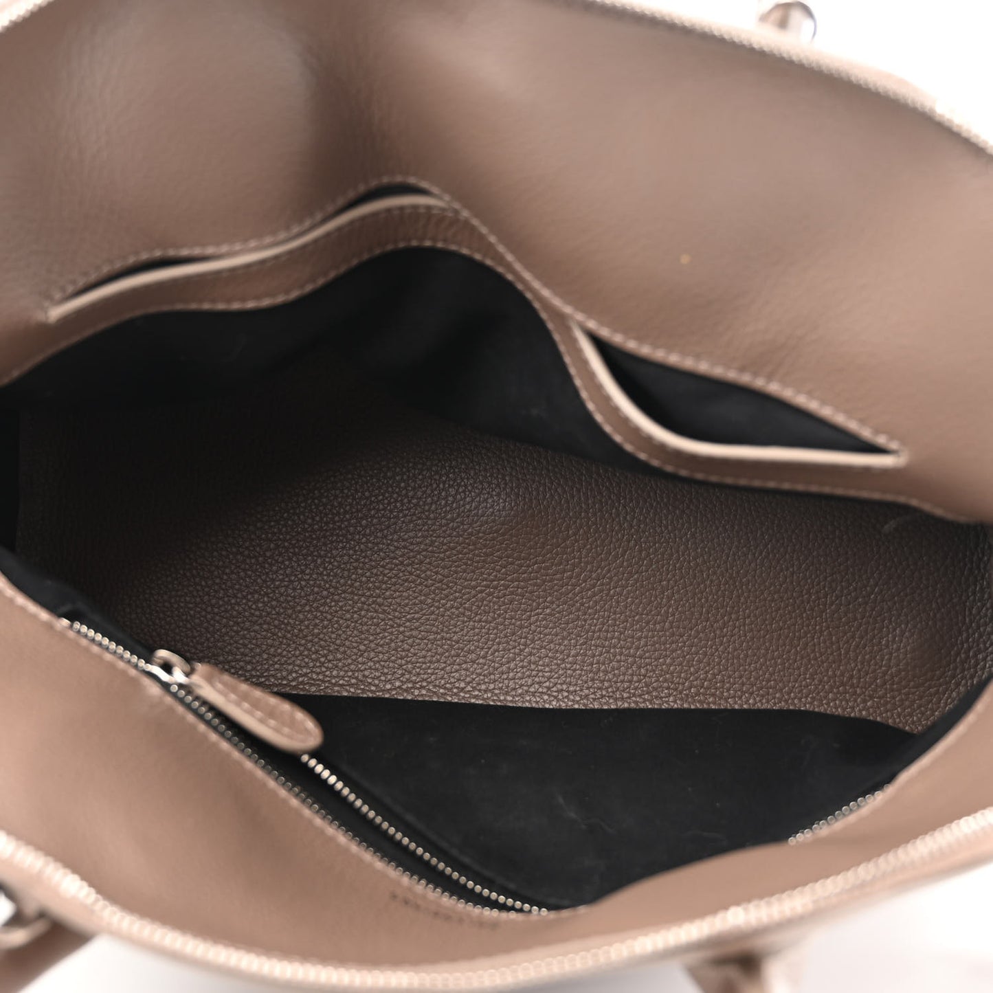 Calfskin Ville Top Handle Bag Mink Grey