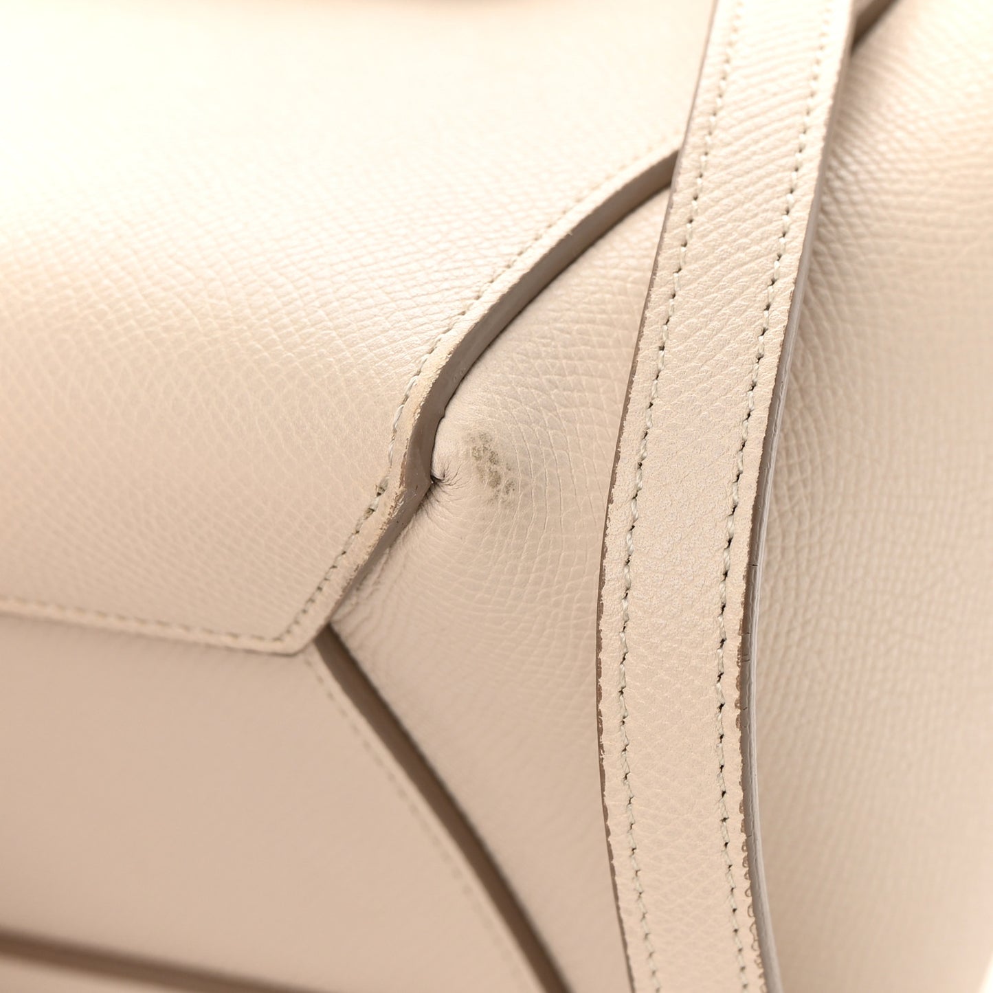 Grained Calfskin Micro Belt Bag Light Taupe