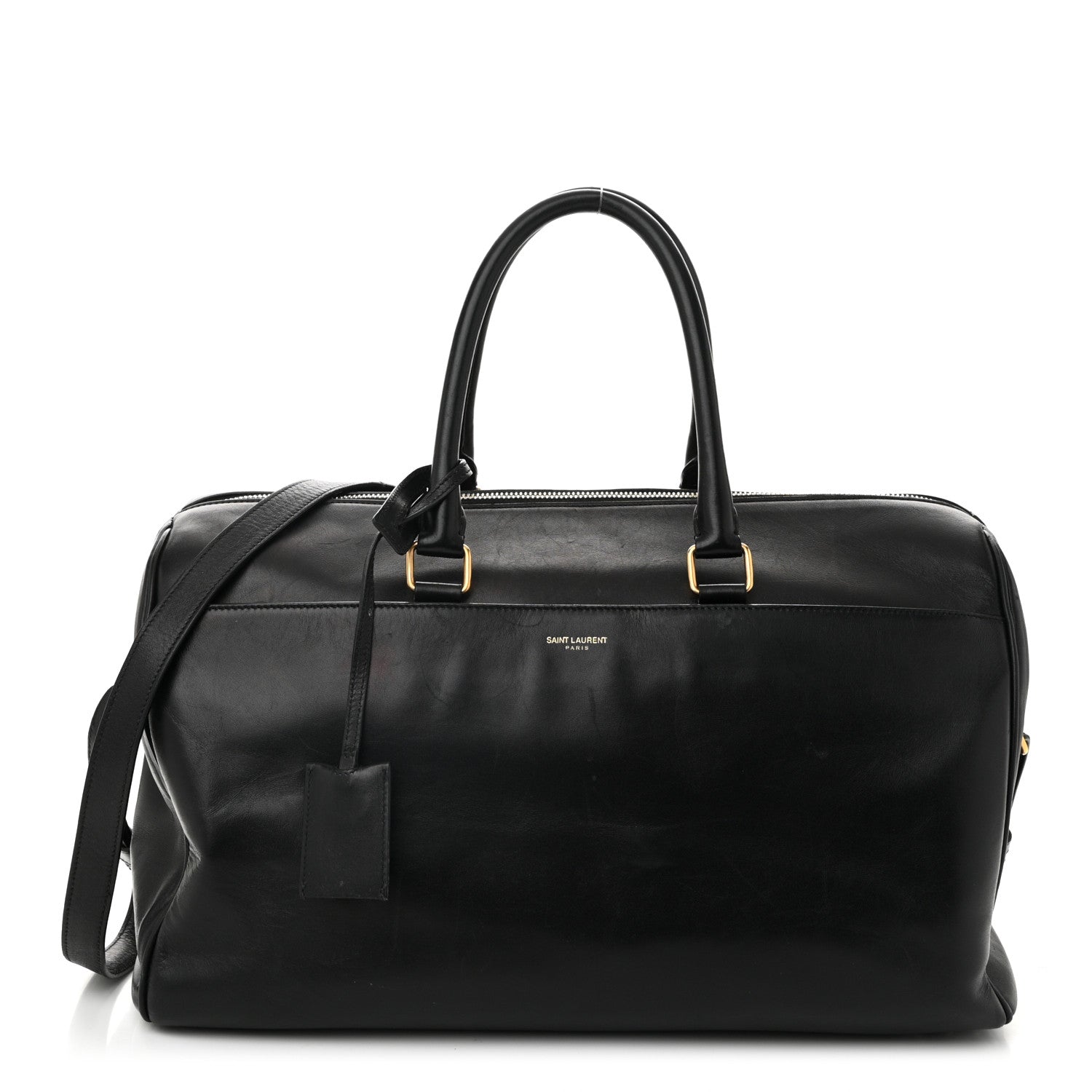 Saint Laurent Calfskin Classic Duffle 12 Black 1 of 12