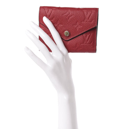Louis Vuitton Empreinte Victorine Wallet Scarlet 2 of 11