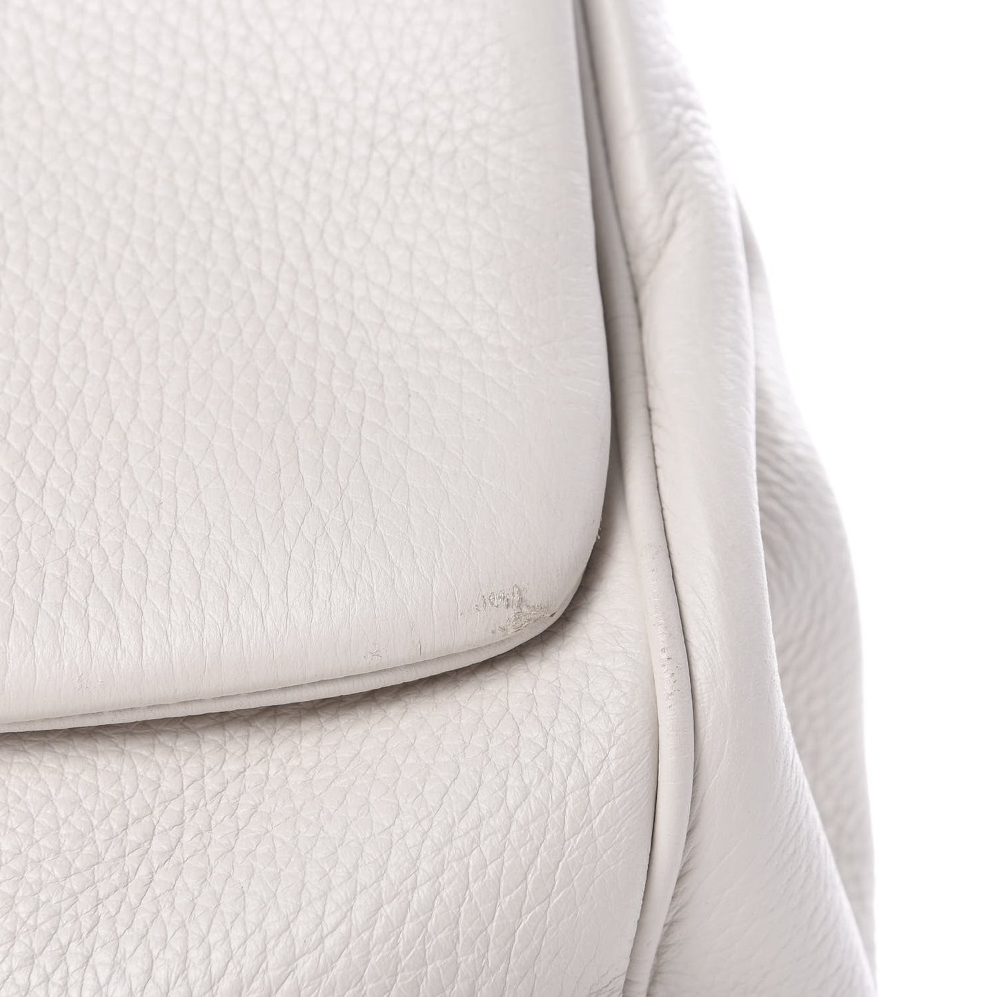 Calfskin Large Miss Sicily Satchel White