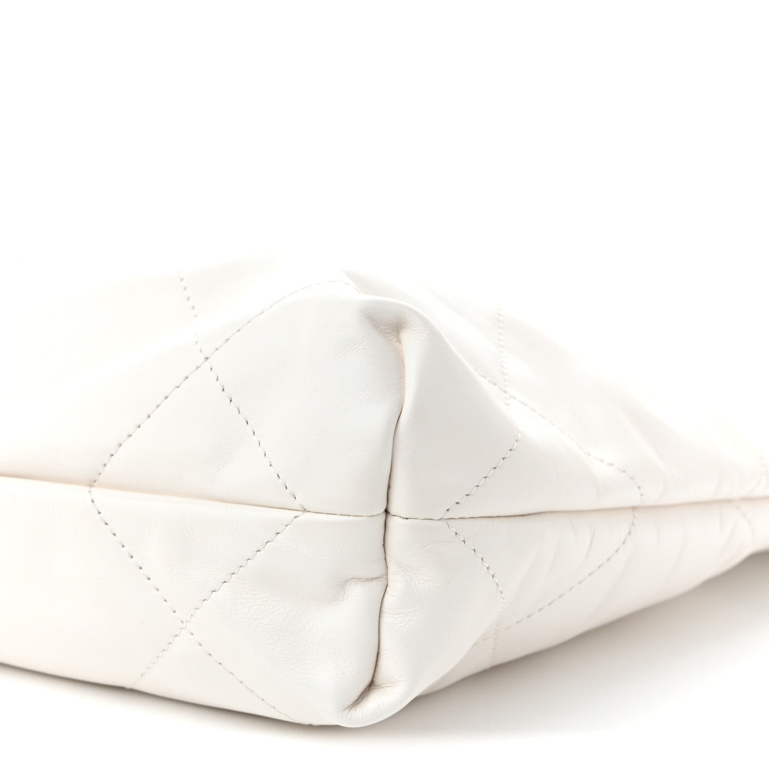 Chanel Shiny Calfskin Quilted Small Chanel  White 11 of 11