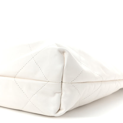 Chanel Shiny Calfskin Quilted Small Chanel  White 11 of 11