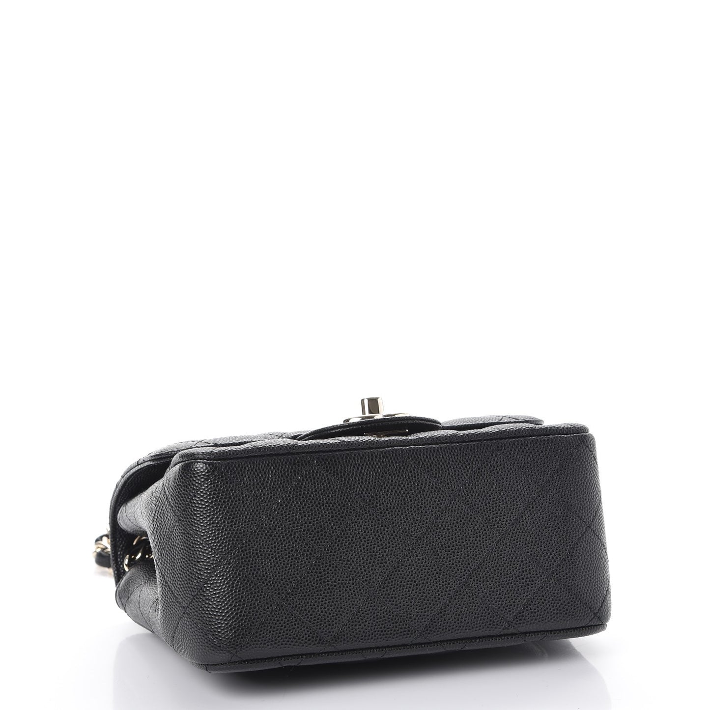 Caviar Quilted Mini Square Flap Black