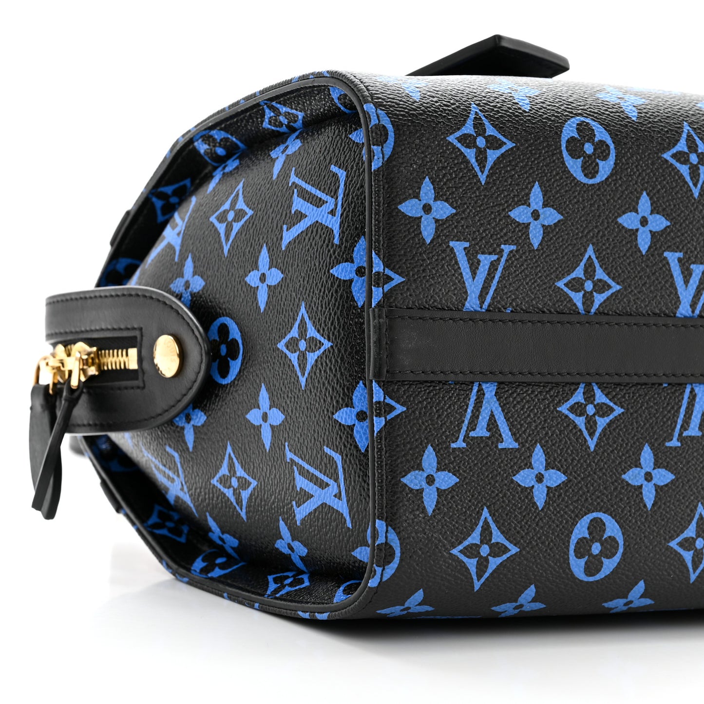 Colored Monogram Speedy Amazon PM Blue Black