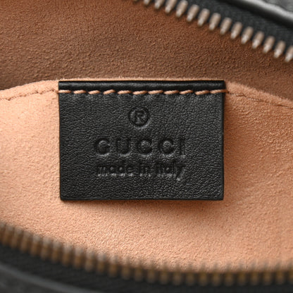 Gucci Calfskin Matelasse GG Marmont Belt Bag 85 34 Black 6 of 10