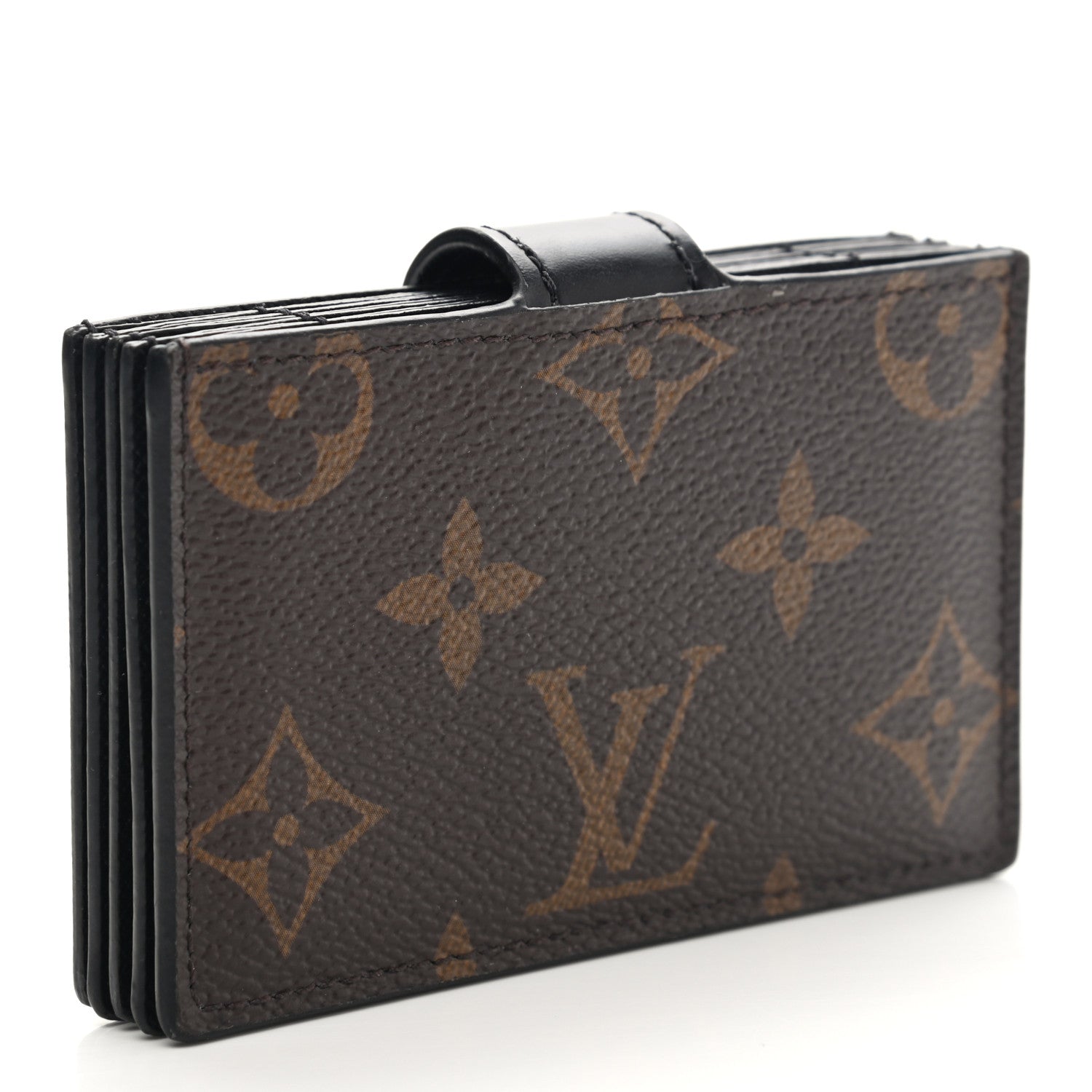 Louis Vuitton Monogram Gusset Card Holder Black 3 of 6
