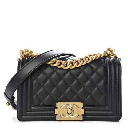 Chanel Calfskin Quilted Small Boy Flap Black 1 of 9