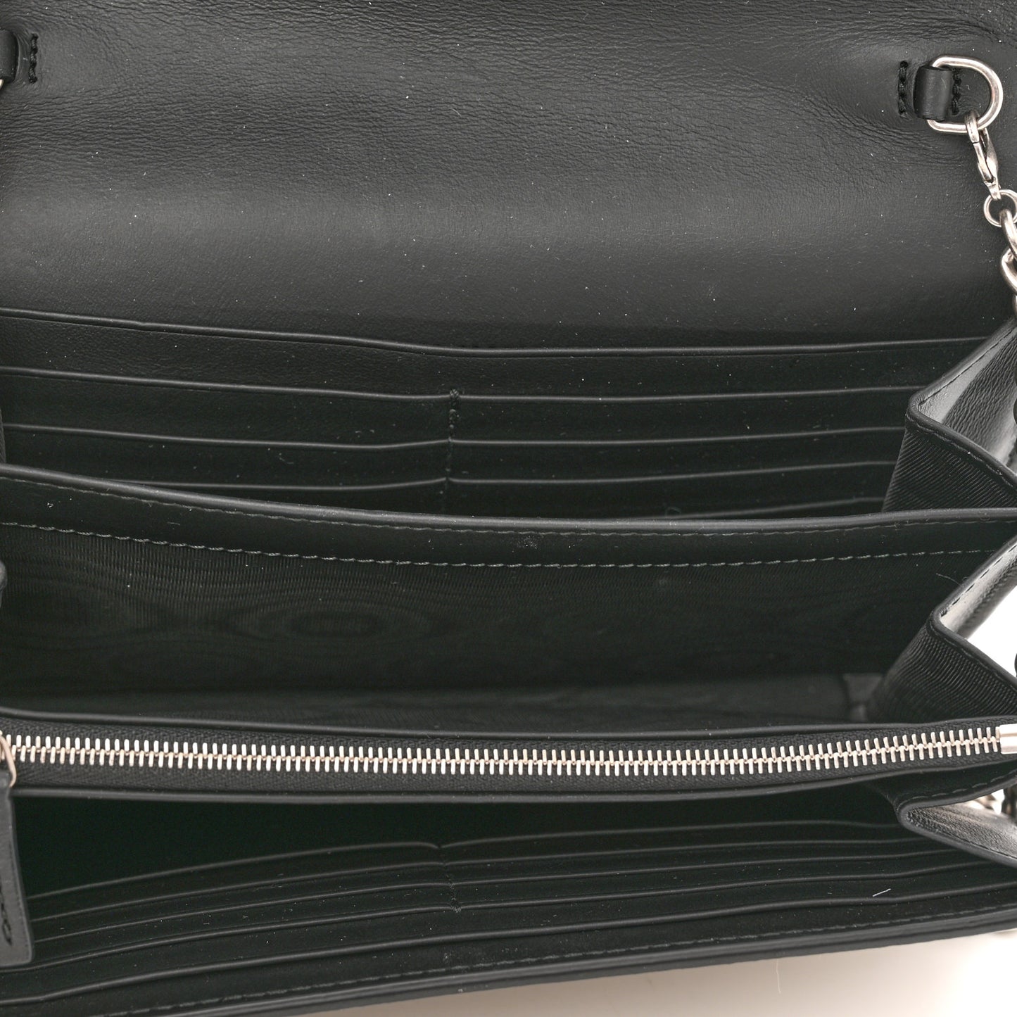 GG Supreme Monogram Mini Dionysus Chain Wallet Beige Black