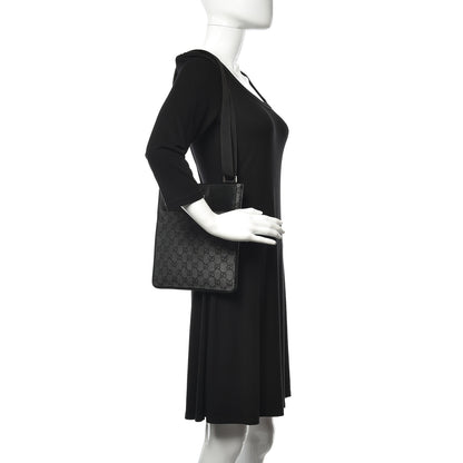 Gucci GG Monogram Messenger Crossbody Bag Black 2 of 11