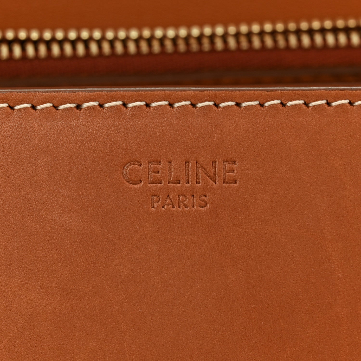 Celine Natural Calfskin Medium Classic Box Flap Bag Tan 6 of 13