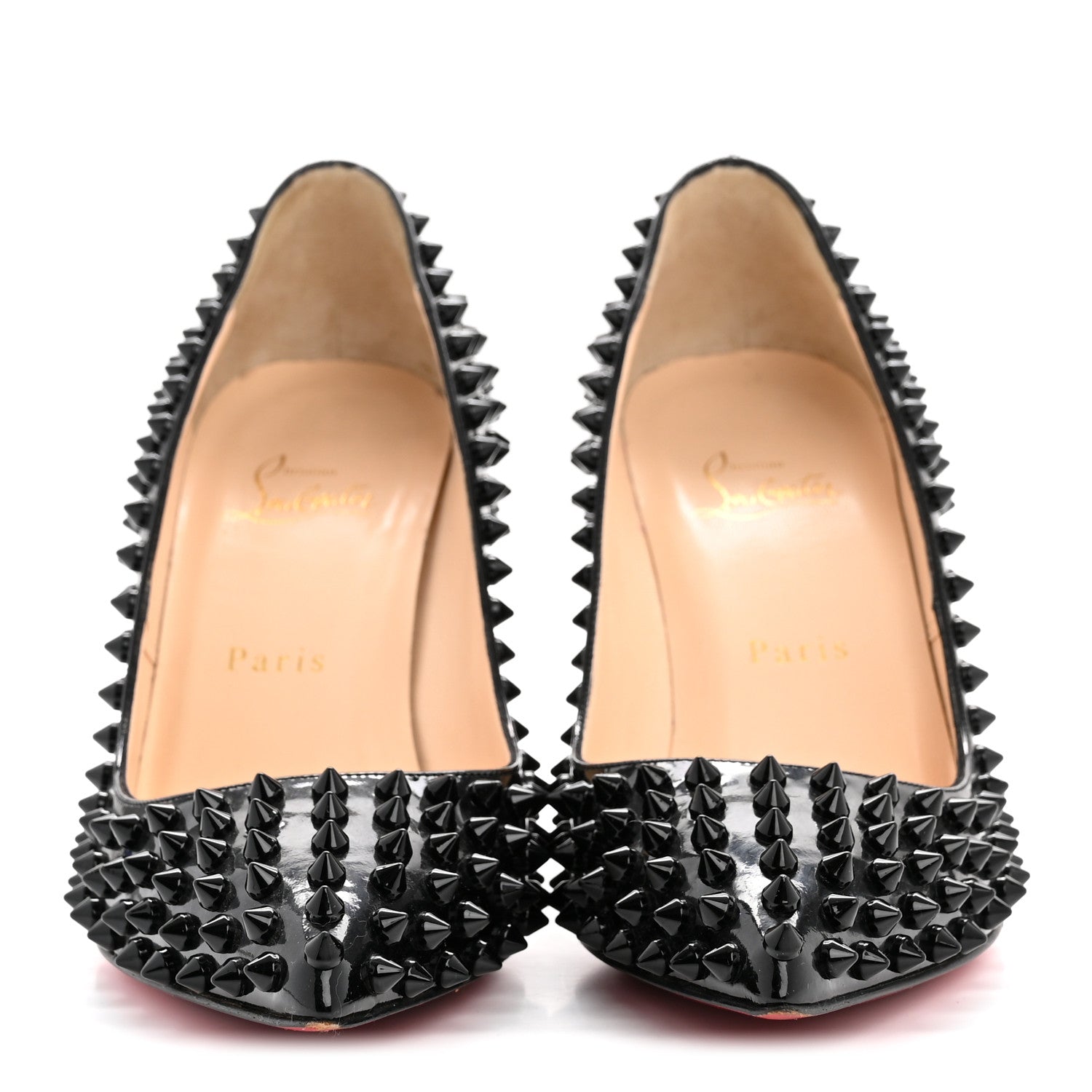 Christian Louboutin Patent Pigalle Spikes 85 Pumps 38.5 Black 3 of 9