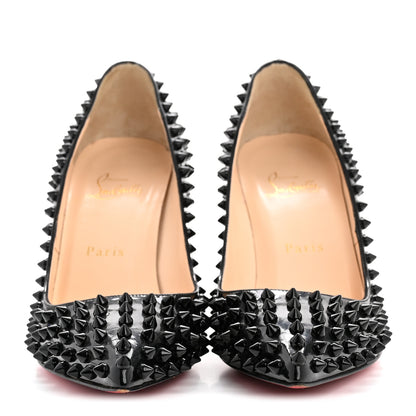 Christian Louboutin Patent Pigalle Spikes 85 Pumps 38.5 Black 3 of 9