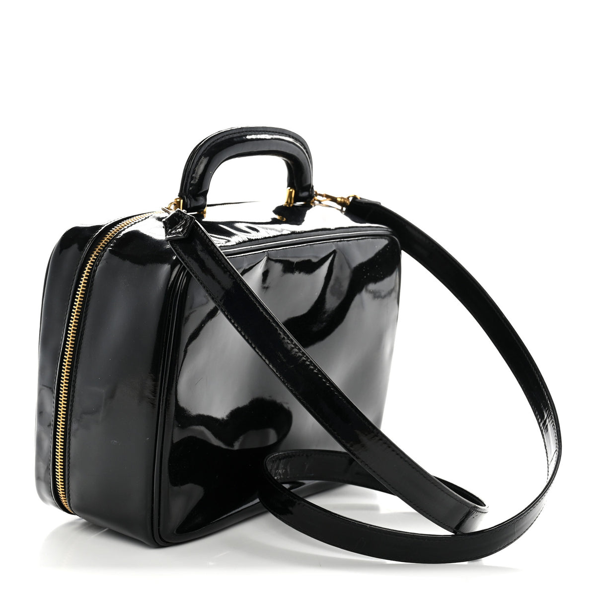 Chanel Patent Timeless CC Vanity Case Black 3 of 13