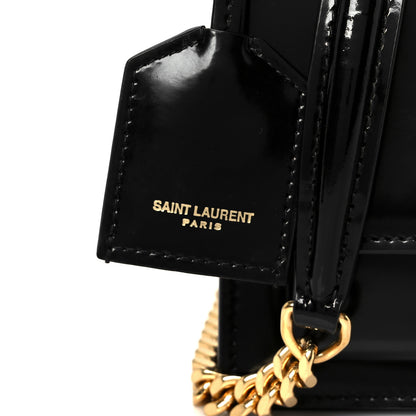 Saint Laurent Patent Small Monogram Sunset Burgundy Sunset Black 9 of 12