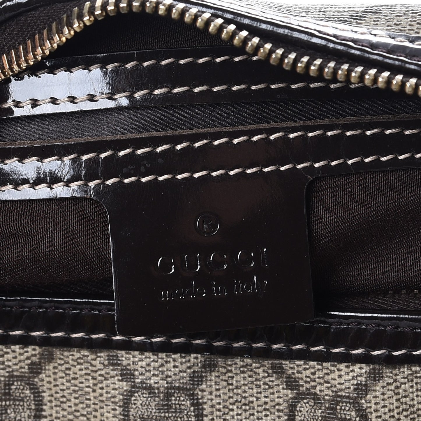 GG Plus Monogram Medium Joy Boston Dark Brown