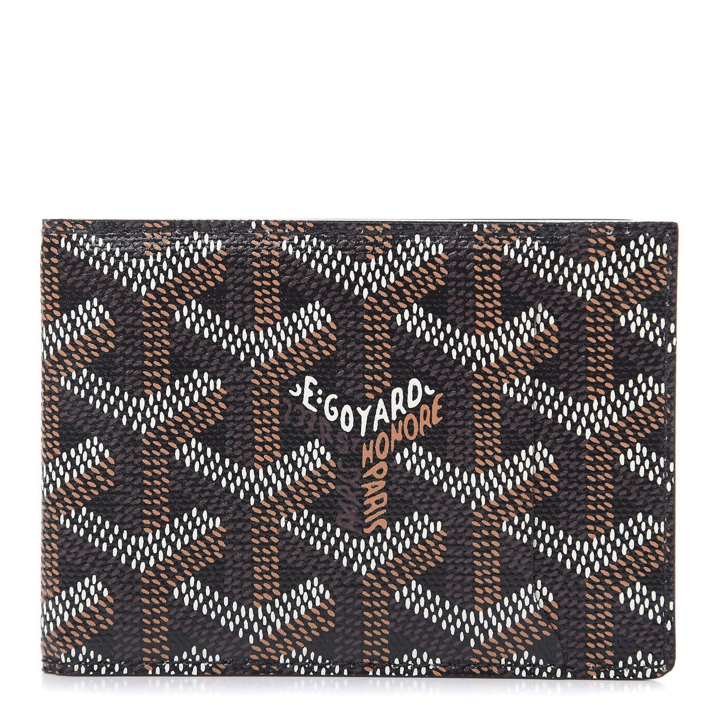 Goyardine Multi Slot Bi-Fold Wallet Black
