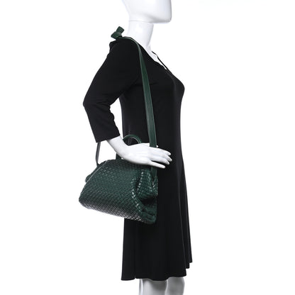 Bottega Veneta Nappa Intrecciato Small Padded The Handle Tote Raintree 2 of 9