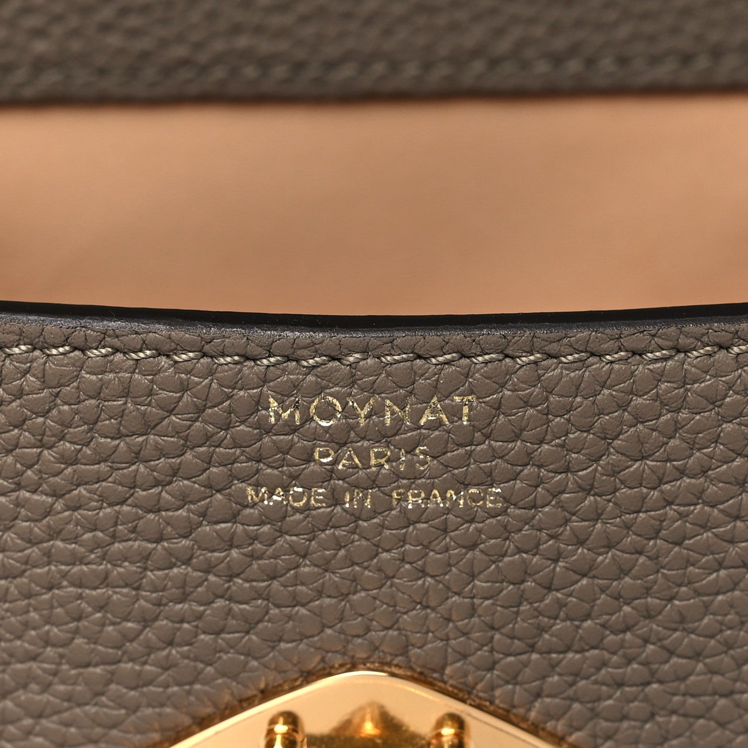 Moynat Taurillon Blush Calfskin Gabby BB Taupe 6 of 8