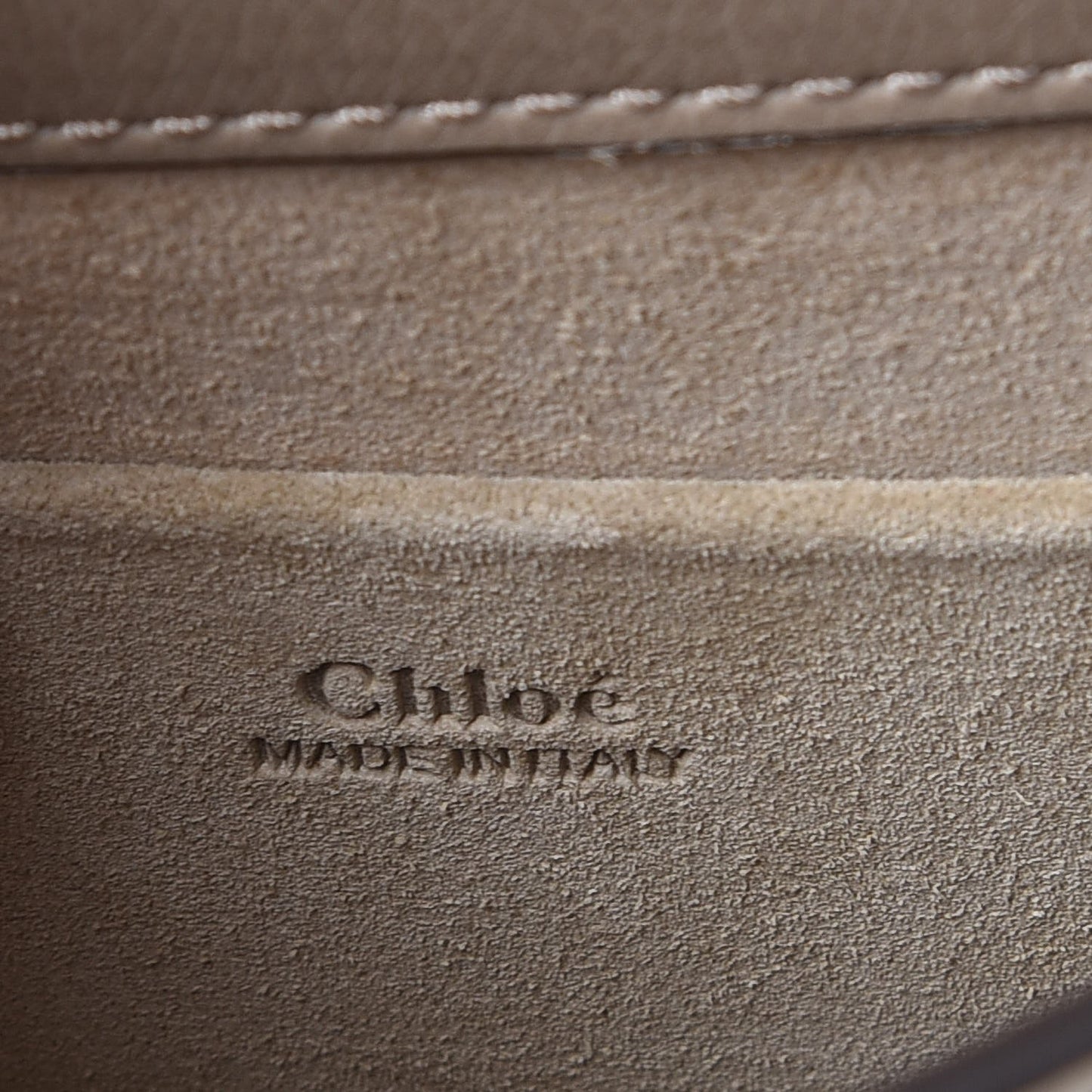 Calfskin Suede Small Nile Bracelet Bag Motty Grey
