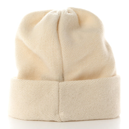 Chanel Cashmere CC Beanie Hat White 3 of 6