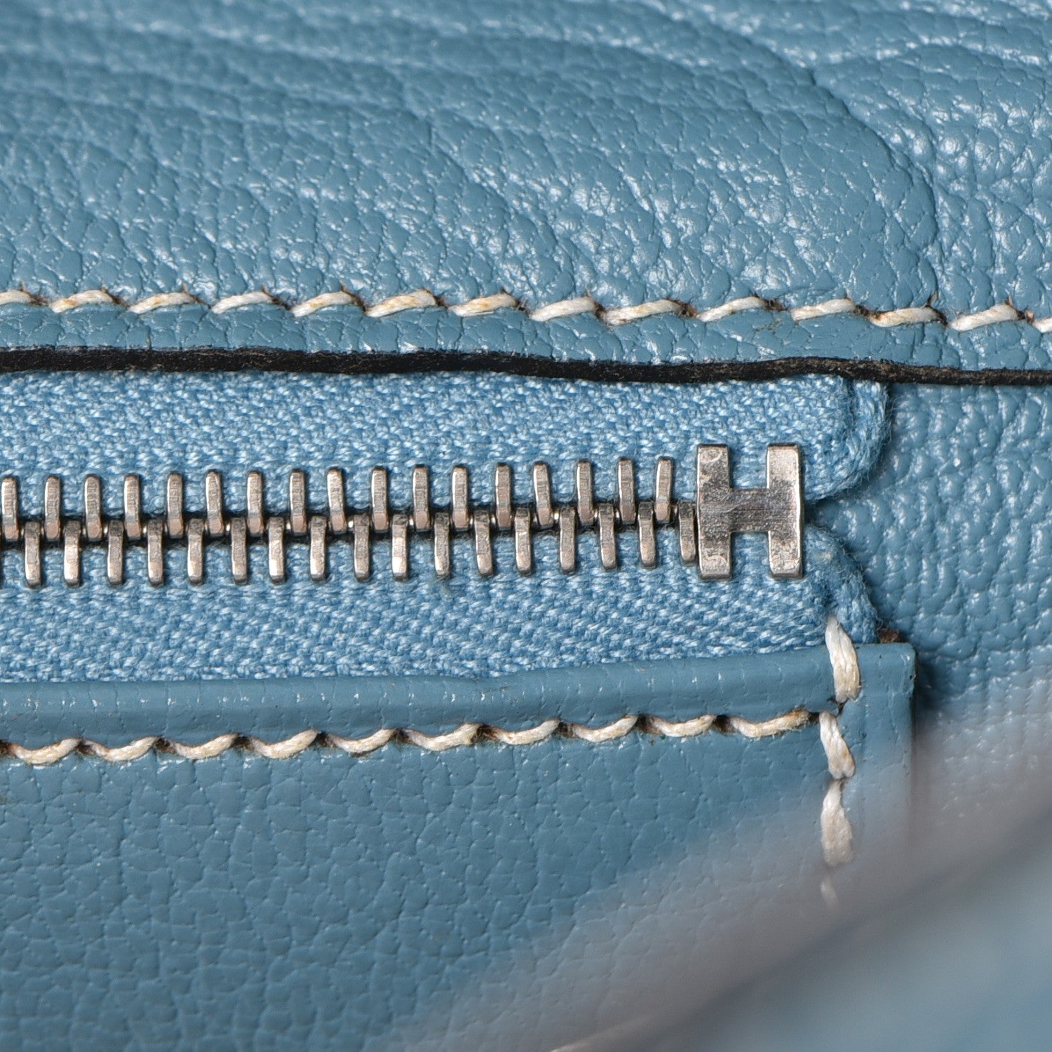 Hermes Taurillon Clemence Birkin 35 Blue Jean 19 of 40
