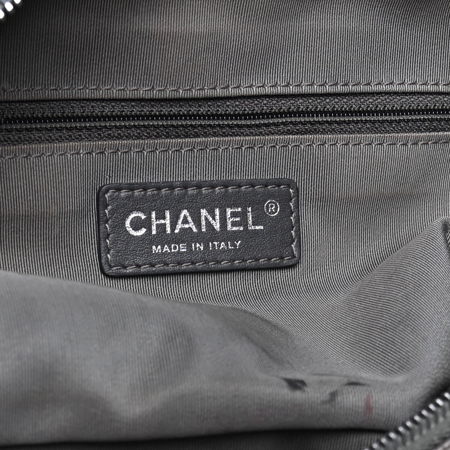 Chanel Metallic Calfskin Quilted Jumbo Chain Detail Flap Silver 13 of 14