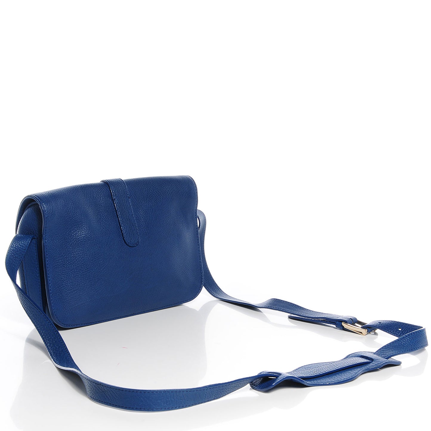 Grained Calfskin S Tube Bleu Nautique