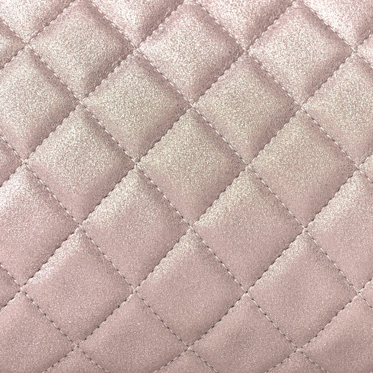 Metallic Lambskin Quilted Timeless Clutch Pink