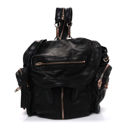 Alexander Wang - Marti Backpack With Rose Gold - Black Alexander Wang - Marti Backpack With Rose Gold - Black