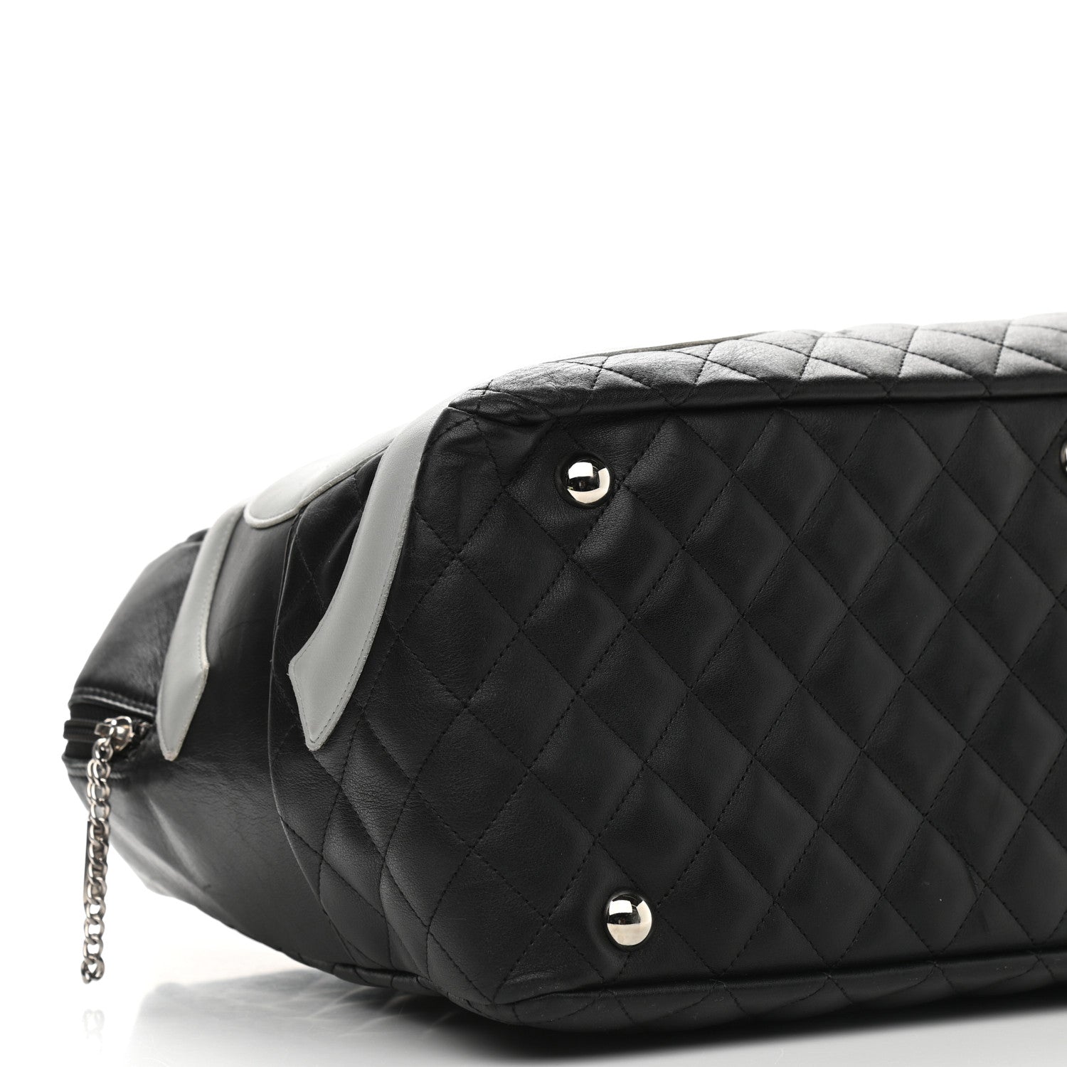 Chanel Calfskin Quilted Large Cambon Bag Black 8 of 10
