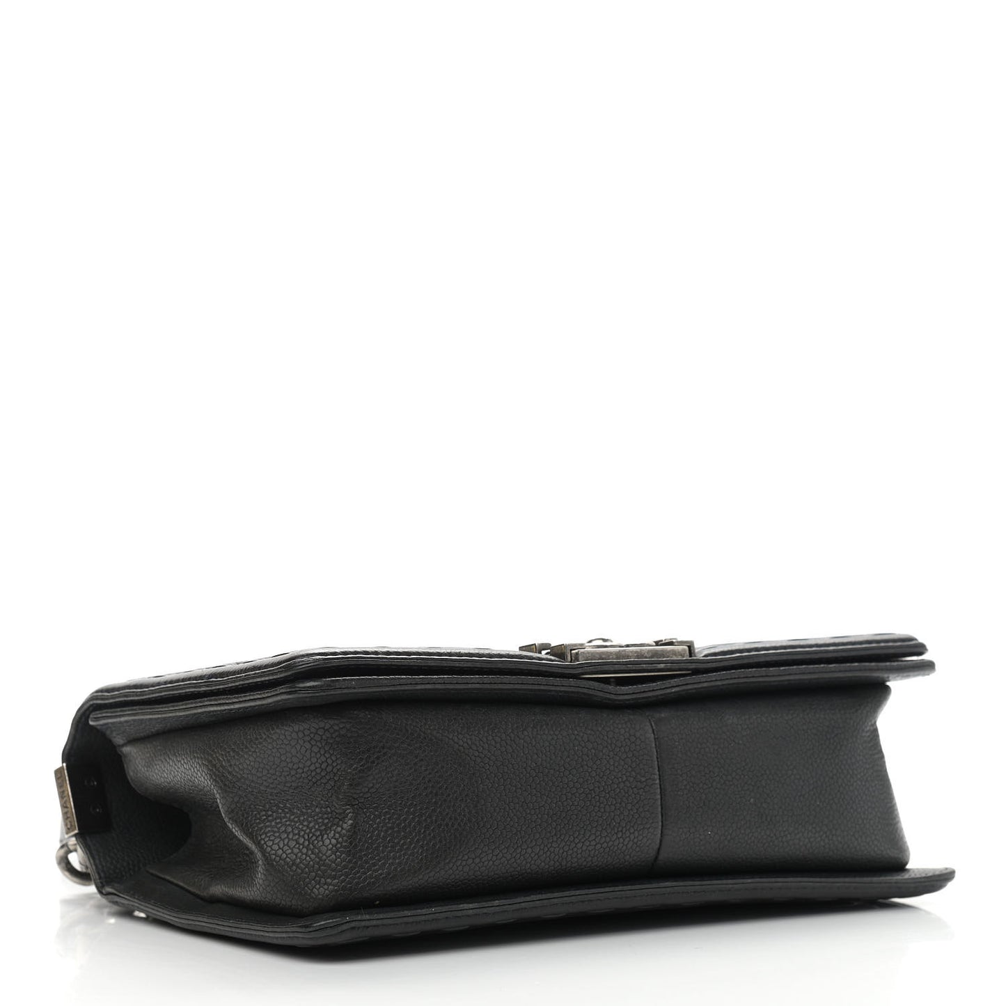 Caviar Stitched Medium Boy Flap Blue