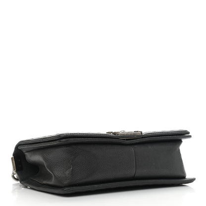 Chanel Caviar Stitched Medium Boy Flap Blue 4 of 10