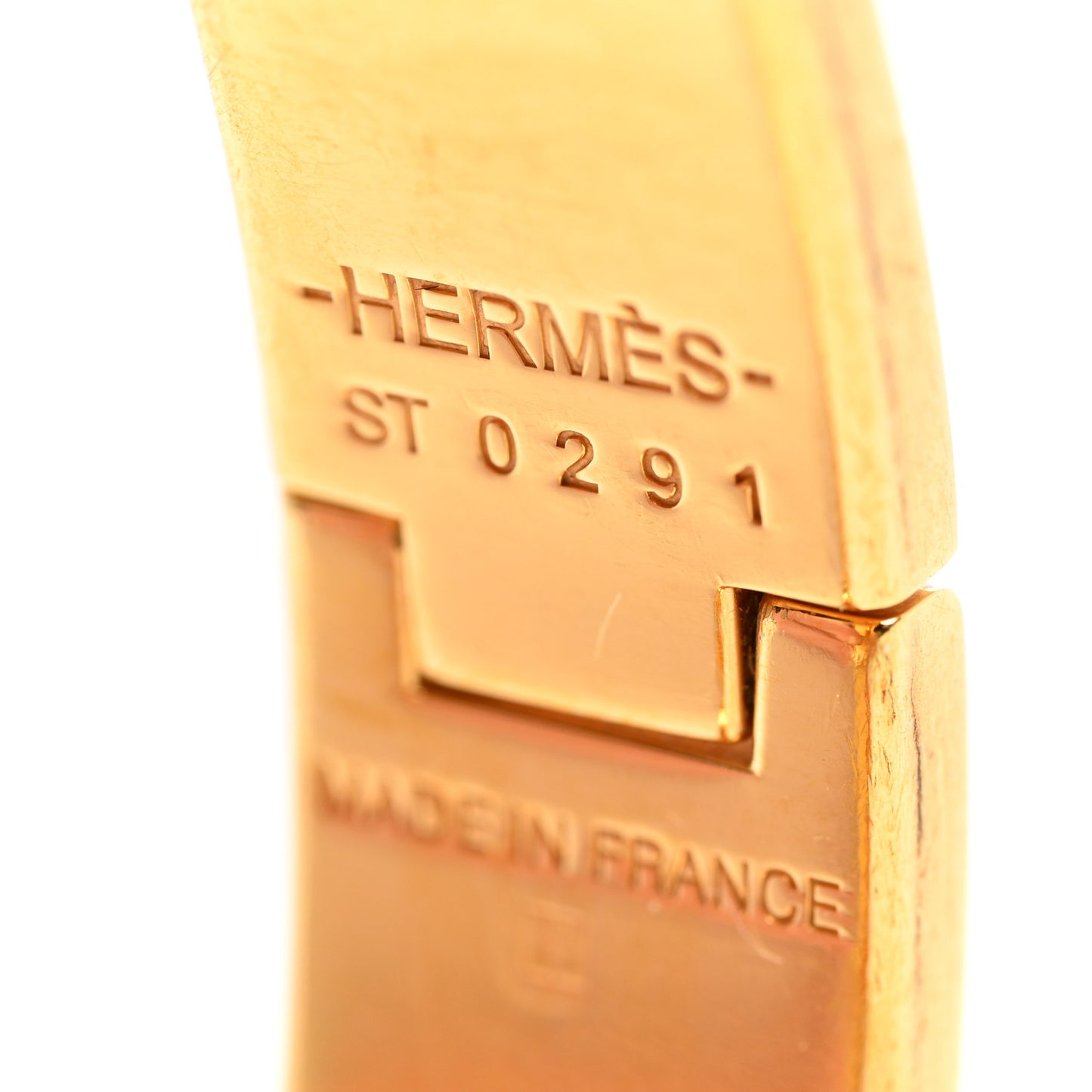 Enamel Narrow Clic Clac H Bracelet PM White