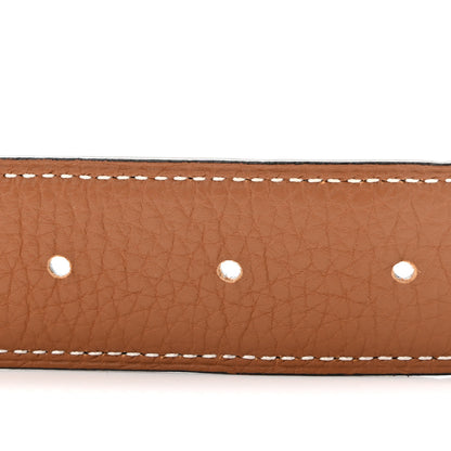 Hermes Box Togo 32mm Panache Belt 85 34 Black Gold 4 of 5