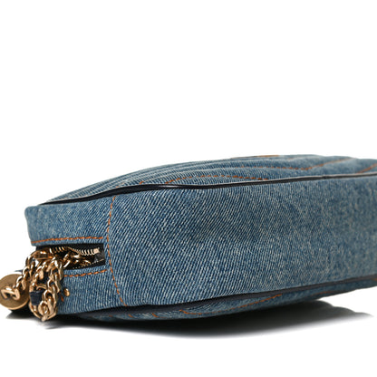 Saint Laurent Denim Matelasse Monogram Mini Lou Camera Bag California Blue 9 of 12