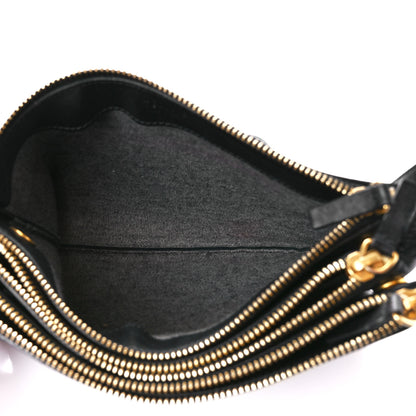 Celine Liege Calfskin Small Trio Crossbody Bag Black 5 of 13