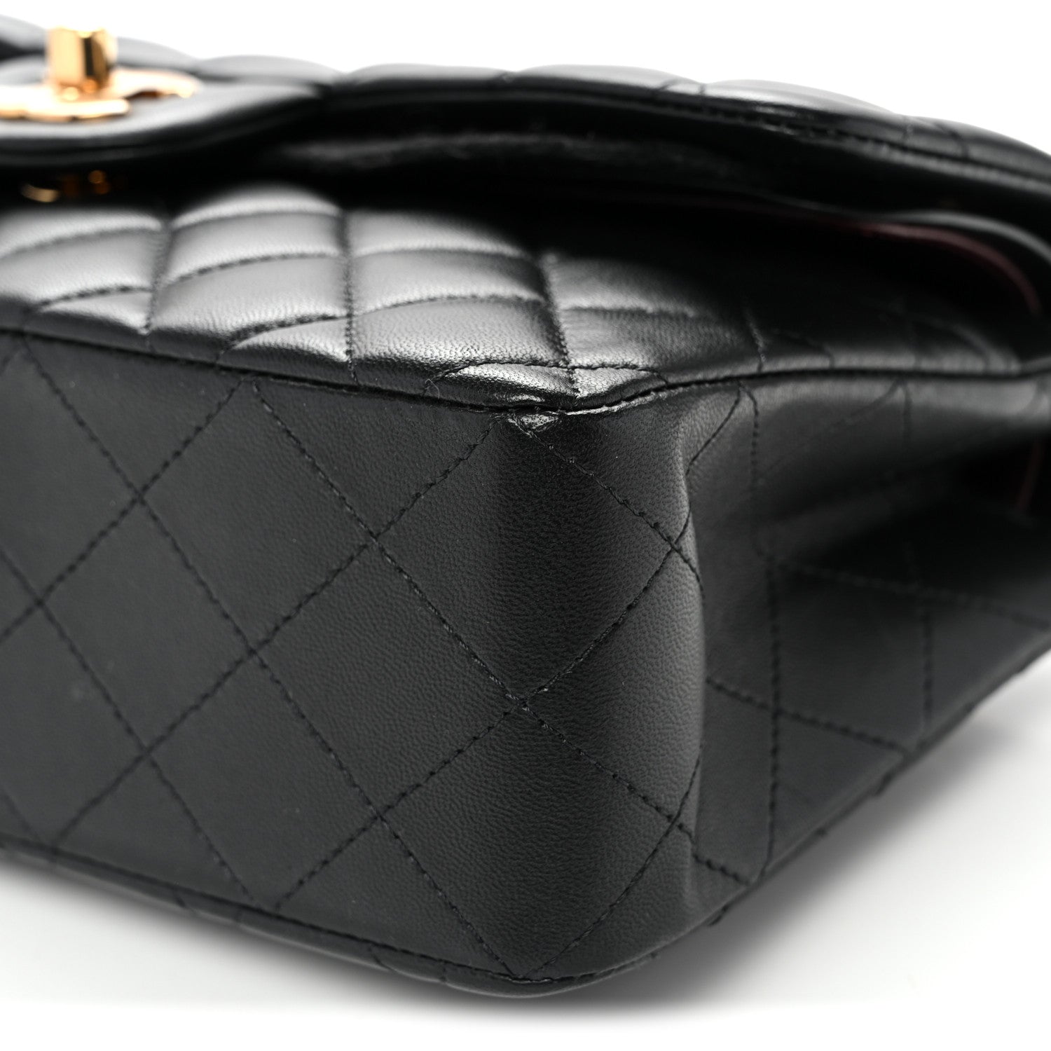Chanel Lambskin Quilted Small Double Flap Black 10 of 10