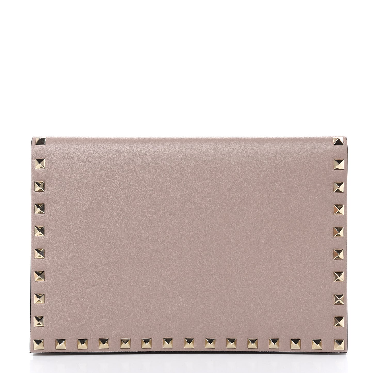 Nappa Rockstud Clutch Poudre