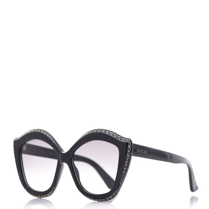 Gucci Crystal Cat Eye GG0118S Sunglasses Black 1 of 8