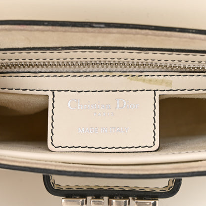 Christian Dior Calfskin Mini D Fence Saddle Bag White 6 of 12