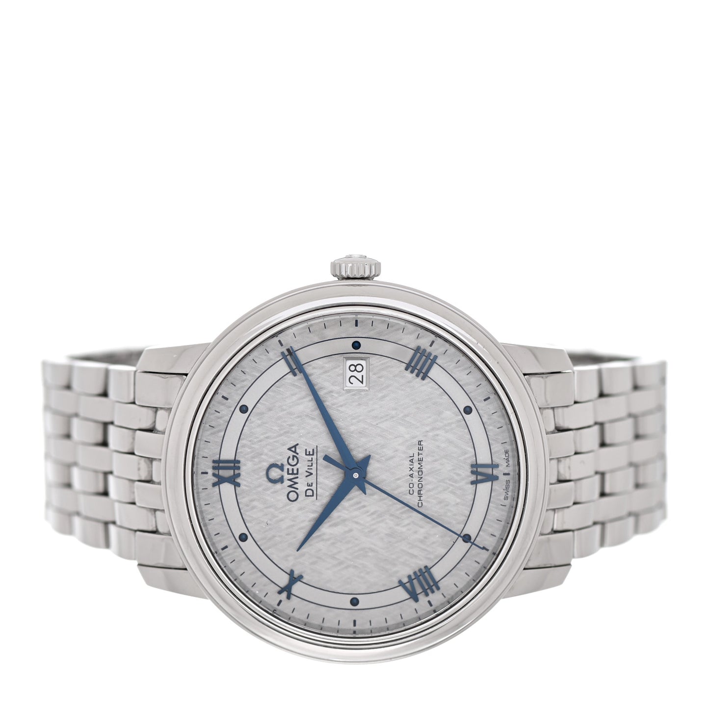 Stainless Steel 39mm De Ville Prestige Co-Axial Chronometer Automatic Watch Grey 424.10.40.20.06.002