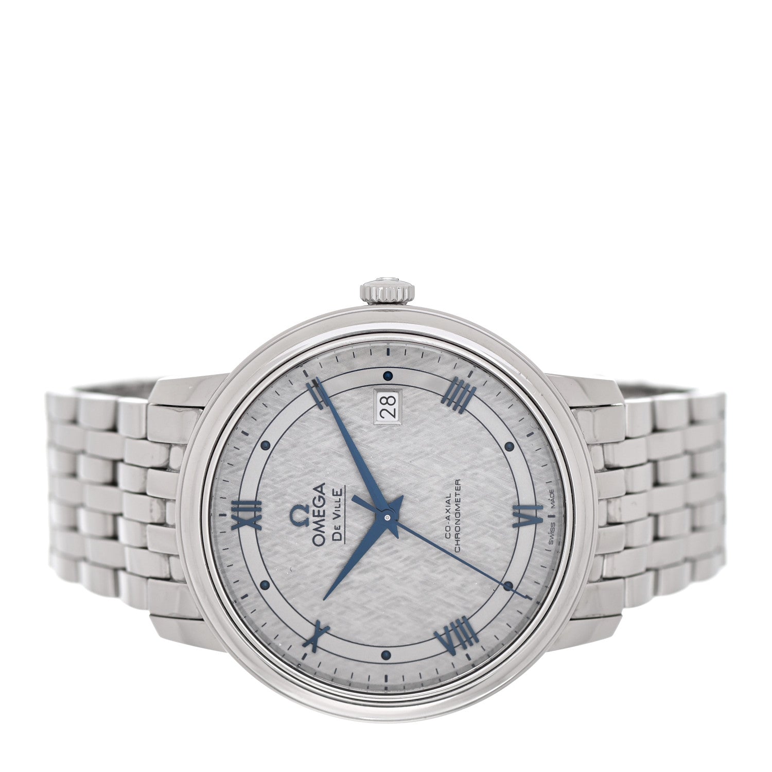Omega Stainless Steel 39mm De Ville Prestige Co-Axial Chronometer Automatic Watch Grey 424.10.40.20.06.002 2 of 5